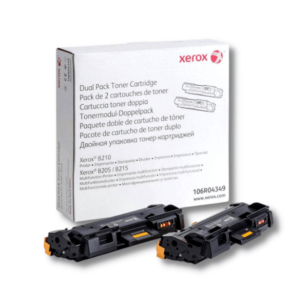 TONER XEROX 106R04349 DUAL PACK PARA B210 B215 B205, 2 x 3K PAG