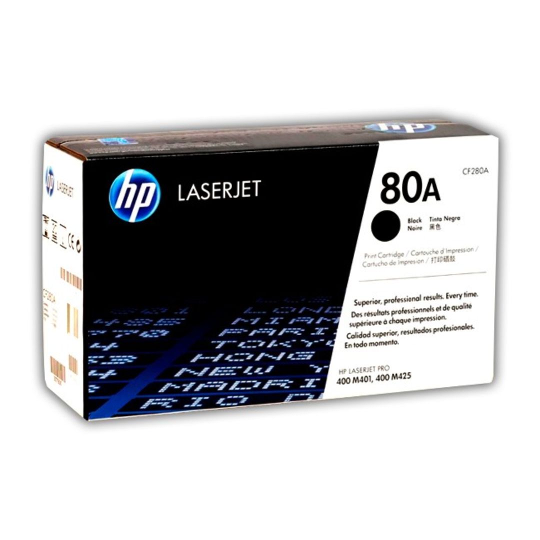 Cartucho de Tóner HP 80A Negro LaserJet Original